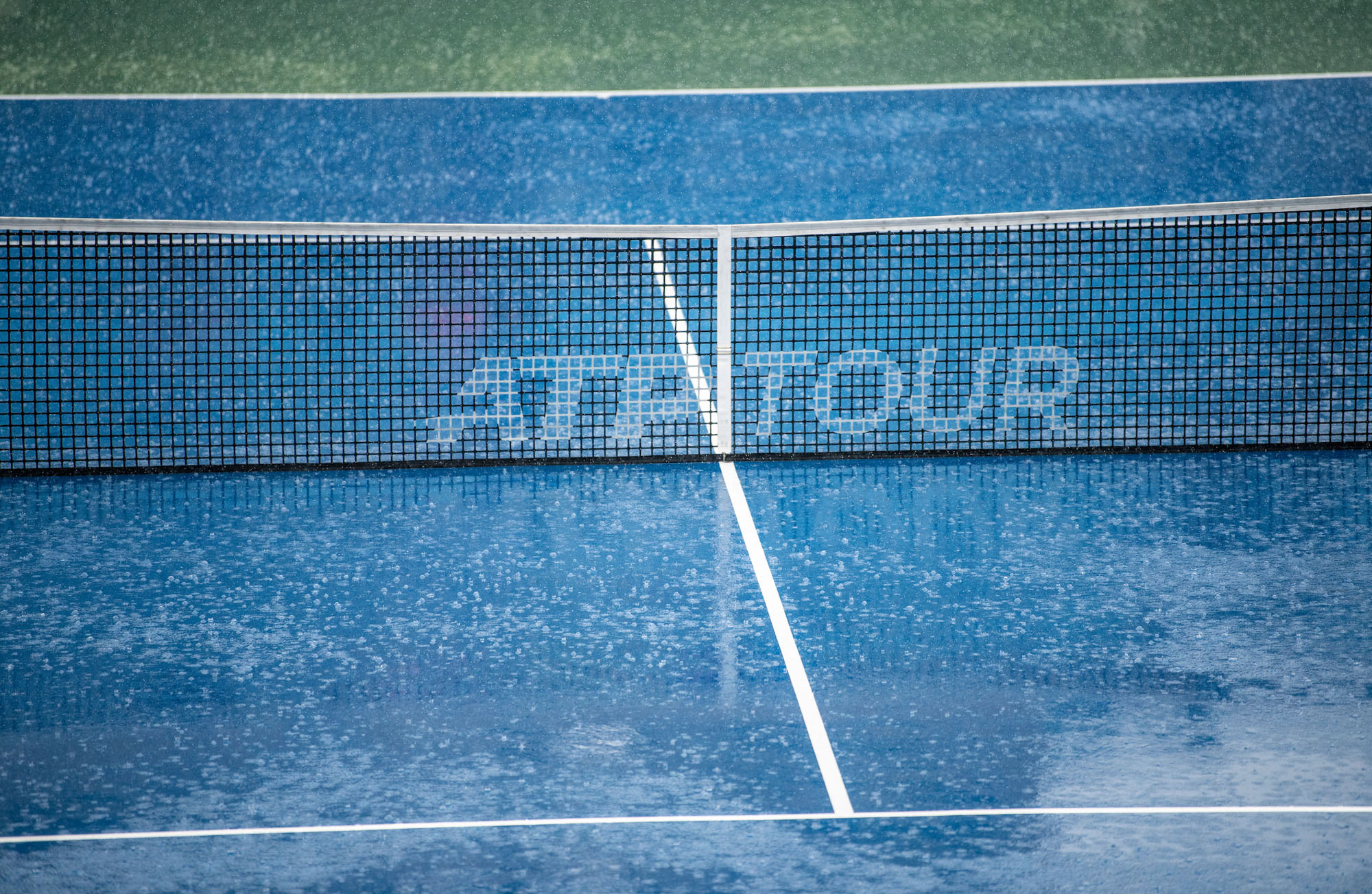 raining on the court